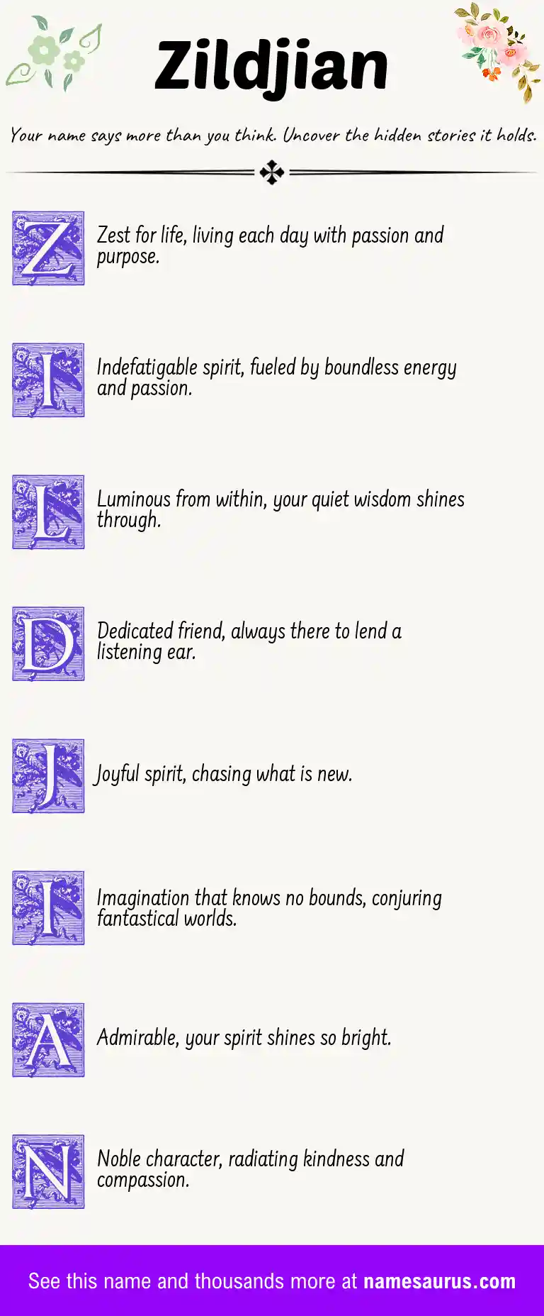 Acrostic poem about Zildjian.