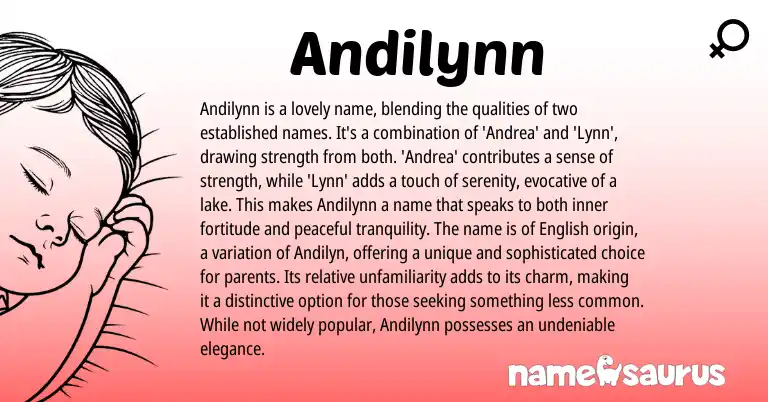 Infographic about Andilynn name meaning, Andilynn is a name from Other origin(s).