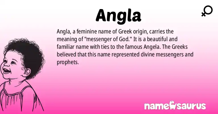 Infographic about Angla name meaning, Angla is a name from Greek origin(s).