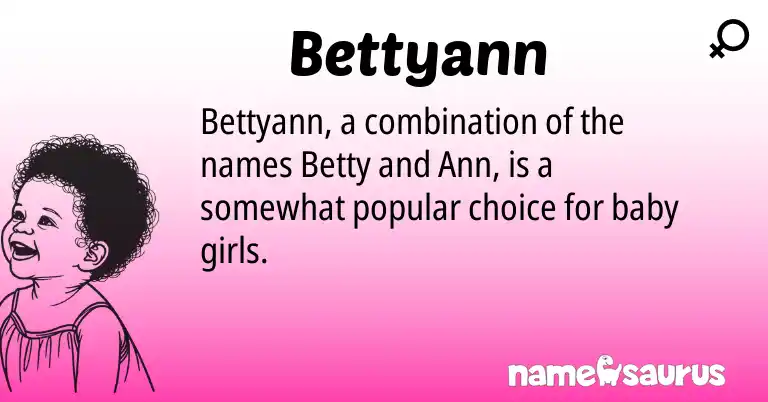 Infographic about Bettyann name meaning, Bettyann is a name from N/A origin(s).