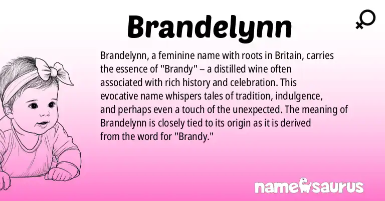 Infographic about Brandelynn name meaning, Brandelynn is a name from British origin(s).