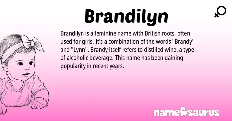 Infographic about Brandilyn name meaning, Brandilyn is a name from British origin(s).
