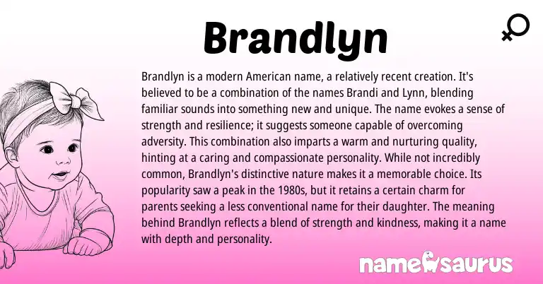 Infographic about Brandlyn name meaning, Brandlyn is a name from English origin(s).