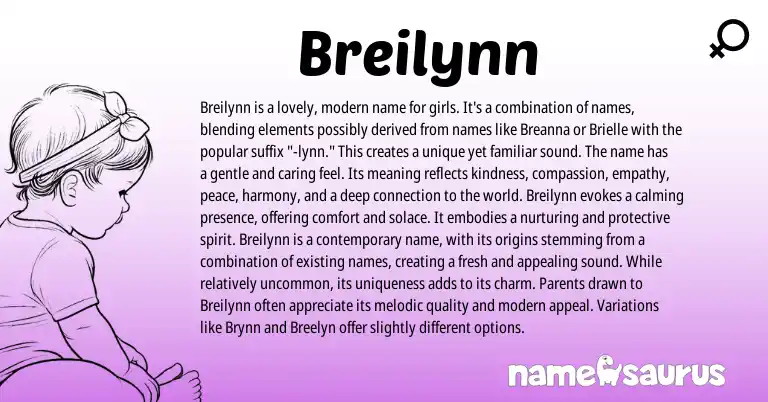 Infographic about Breilynn name meaning, Breilynn is a name from Other origin(s).