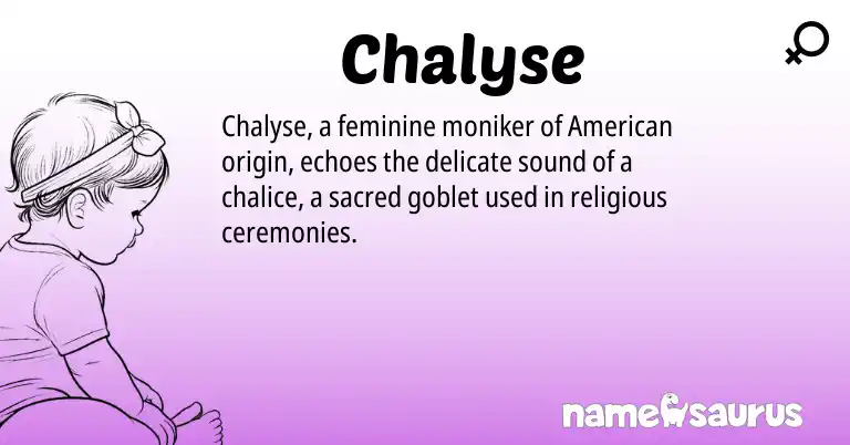 Infographic about Chalyse name meaning, Chalyse is a name from American origin(s).