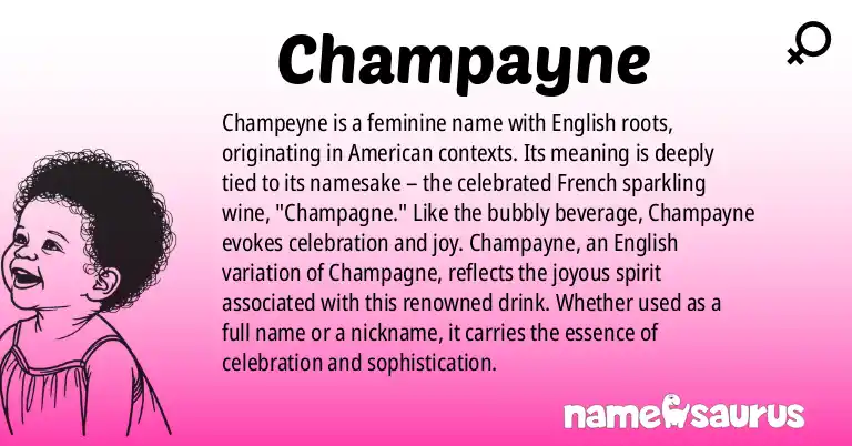 Infographic about Champayne name meaning, Champayne is a name from English (American) origin(s).