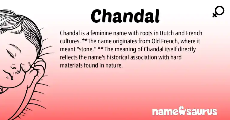 Infographic about Chandal name meaning, Chandal is a name from Dutch, French origin(s).