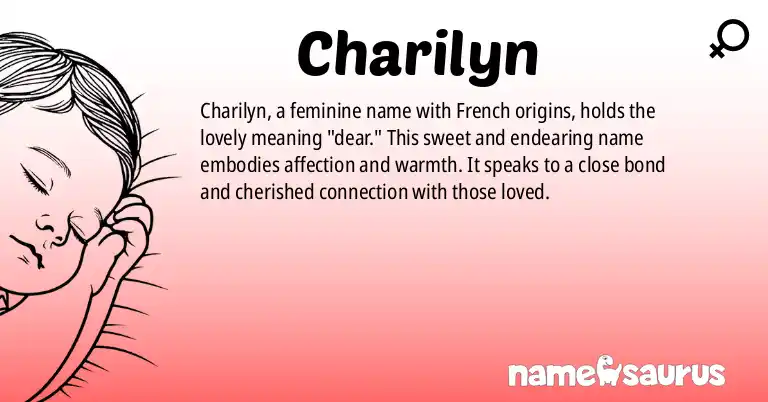 Infographic about Charilyn name meaning, Charilyn is a name from French origin(s).