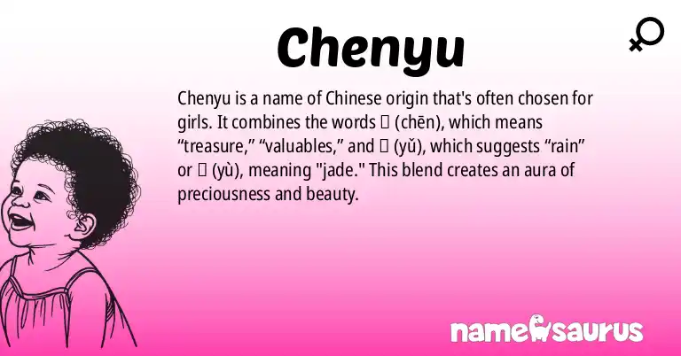 Infographic about Chenyu name meaning, Chenyu is a name from Chinese origin(s).