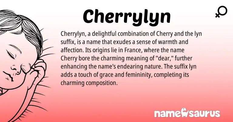 Infographic about Cherrylyn name meaning, Cherrylyn is a name from N/A origin(s).