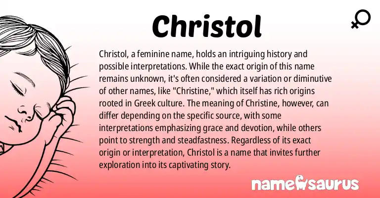 Infographic about Christol name meaning, Christol is a name from N/A origin(s).