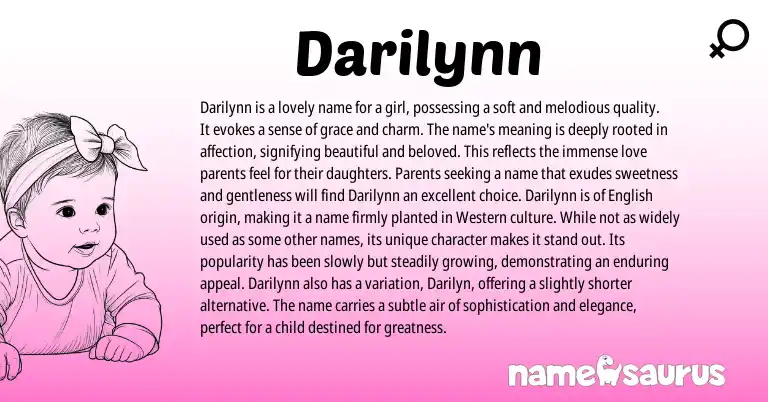 Infographic about Darilynn name meaning, Darilynn is a name from Other origin(s).