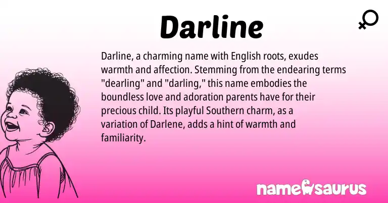 Infographic about Darline name meaning, Darline is a name from English origin(s).