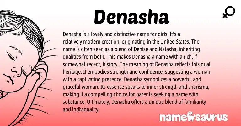 Infographic about Denasha name meaning, Denasha is a name from Other origin(s).