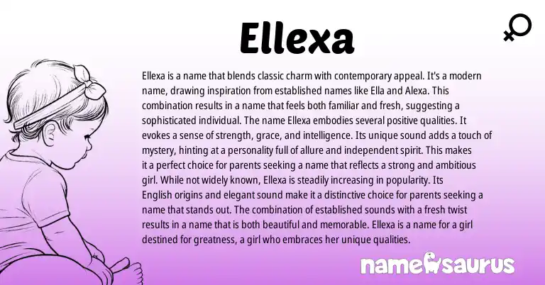Infographic about Ellexa name meaning, Ellexa is a name from Other origin(s).