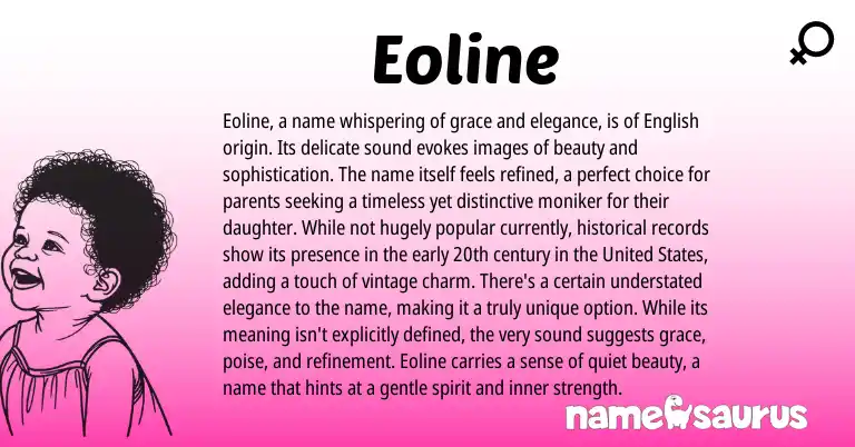 Infographic about Eoline name meaning, Eoline is a name from Other origin(s).