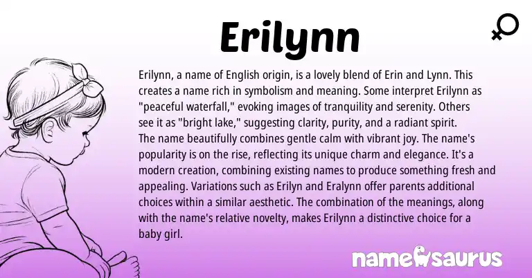 Infographic about Erilynn name meaning, Erilynn is a name from Other origin(s).