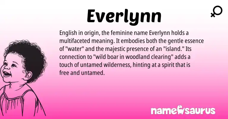 Infographic about Everlynn name meaning, Everlynn is a name from English origin(s).