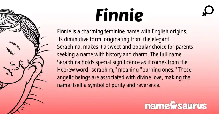 Infographic about Finnie name meaning, Finnie is a name from English origin(s).