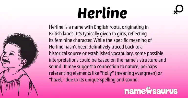 Infographic about Herline name meaning, Herline is a name from English (British) origin(s).