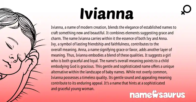Infographic about Ivianna name meaning, Ivianna is a name from Armenian, Other origin(s).