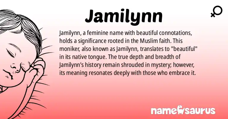 Infographic about Jamilynn name meaning, Jamilynn is a name from N/A origin(s).