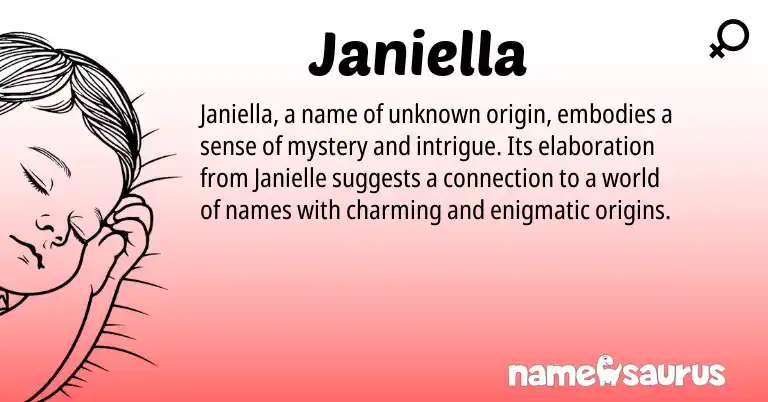 Infographic about Janiella name meaning, Janiella is a name from N/A origin(s).