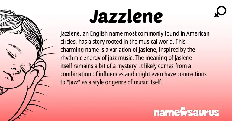 Infographic about Jazzlene name meaning, Jazzlene is a name from English (American) origin(s).