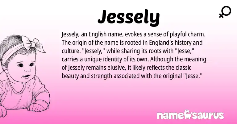 Infographic about Jessely name meaning, Jessely is a name from English origin(s).