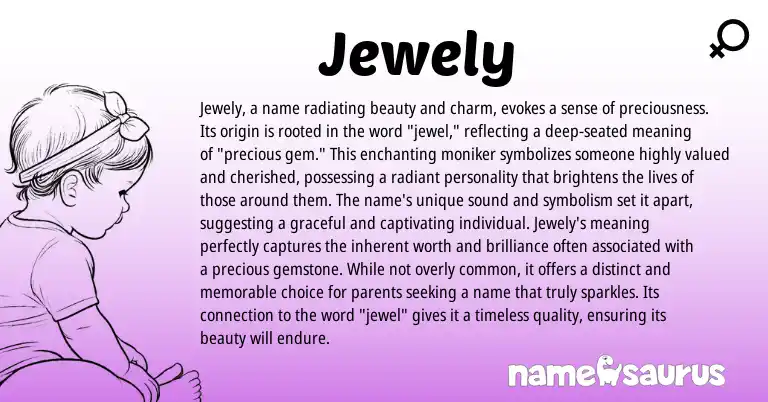 Infographic about Jewely name meaning, Jewely is a name from Other origin(s).