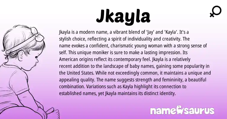 Infographic about Jkayla name meaning, Jkayla is a name from Other origin(s).