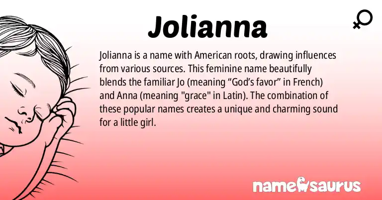 Infographic about Jolianna name meaning, Jolianna is a name from American (Hispanic), Various origin(s).