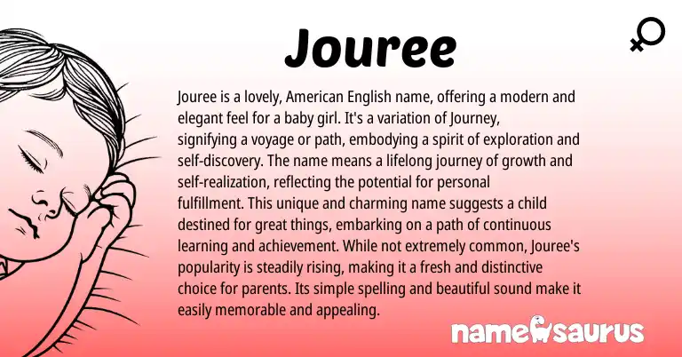 Infographic about Jouree name meaning, Jouree is a name from Other origin(s).