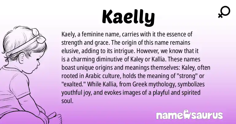 Infographic about Kaelly name meaning, Kaelly is a name from N/A origin(s).