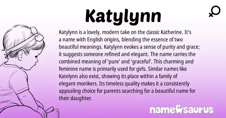 Infographic about Katylynn name meaning, Katylynn is a name from Other origin(s).
