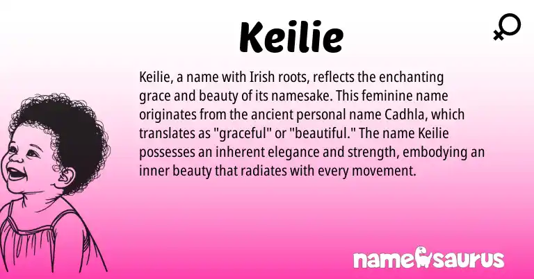 Infographic about Keilie name meaning, Keilie is a name from Irish origin(s).