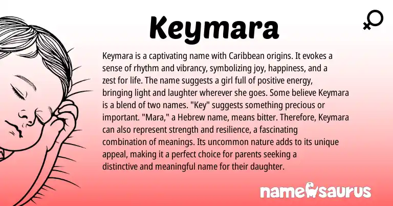 Infographic about Keymara name meaning, Keymara is a name from Other origin(s).