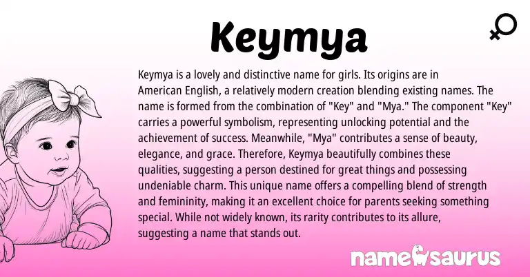 Infographic about Keymya name meaning, Keymya is a name from Other origin(s).