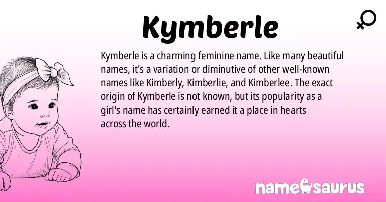 Infographic about Kymberle name meaning, Kymberle is a name from N/A origin(s).