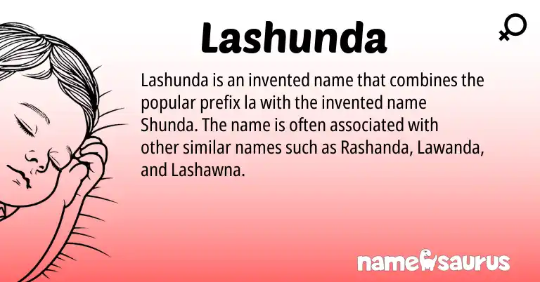 Infographic about Lashunda name meaning, Lashunda is a name from N/A origin(s).