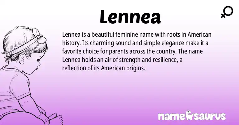 Infographic about Lennea name meaning, Lennea is a name from American origin(s).