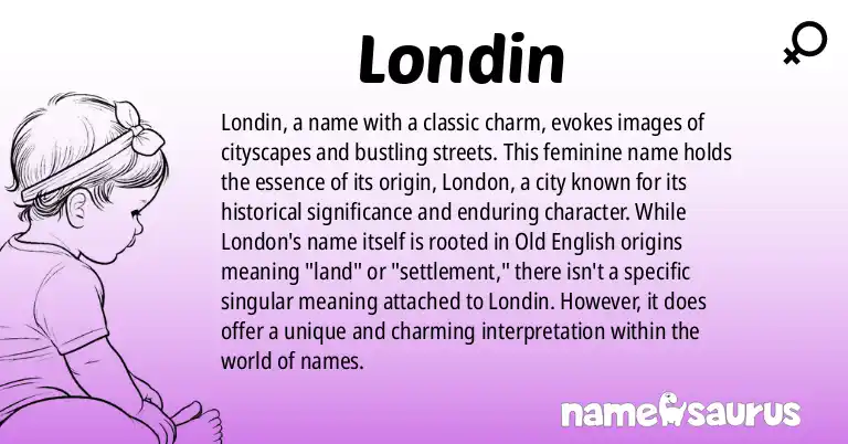 Infographic about Londin name meaning, Londin is a name from N/A origin(s).
