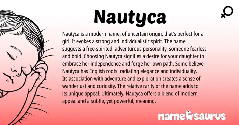 Infographic about Nautyca name meaning, Nautyca is a name from Other origin(s).