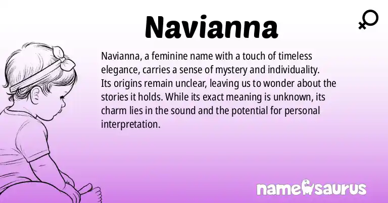 Infographic about Navianna name meaning, Navianna is a name from N/A origin(s).