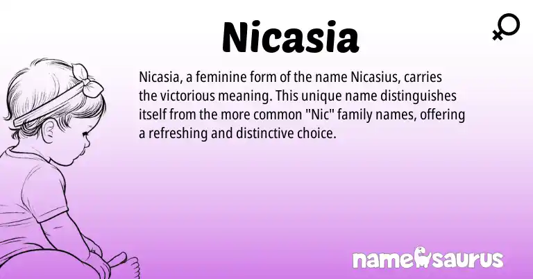 Infographic about Nicasia name meaning, Nicasia is a name from N/A origin(s).