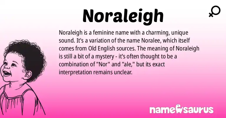 Infographic about Noraleigh name meaning, Noraleigh is a name from N/A origin(s).