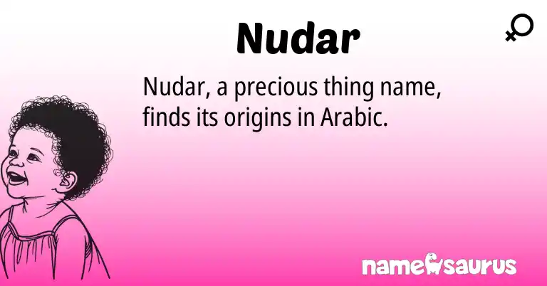 Infographic about Nudar name meaning, Nudar is a name from Arabic origin(s).