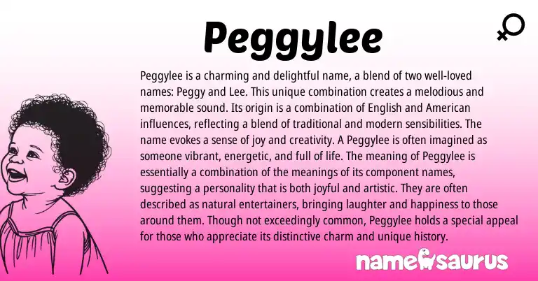Infographic about Peggylee name meaning, Peggylee is a name from Other origin(s).