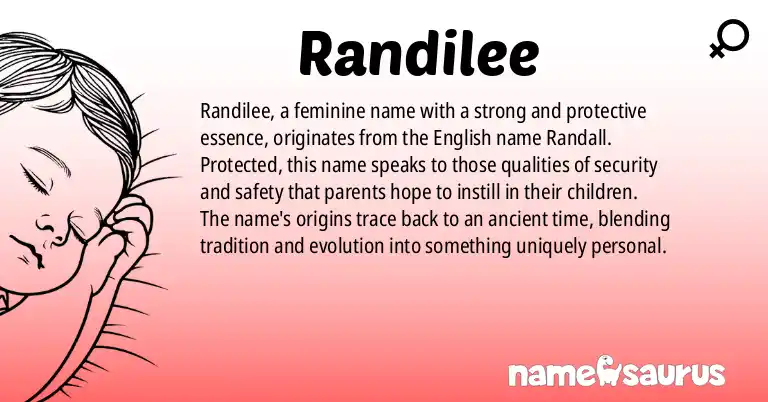 Infographic about Randilee name meaning, Randilee is a name from N/A origin(s).