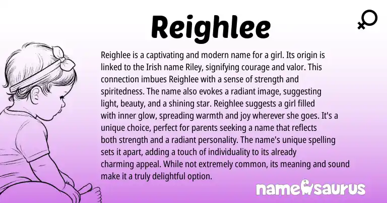 Infographic about Reighlee name meaning, Reighlee is a name from Other origin(s).
